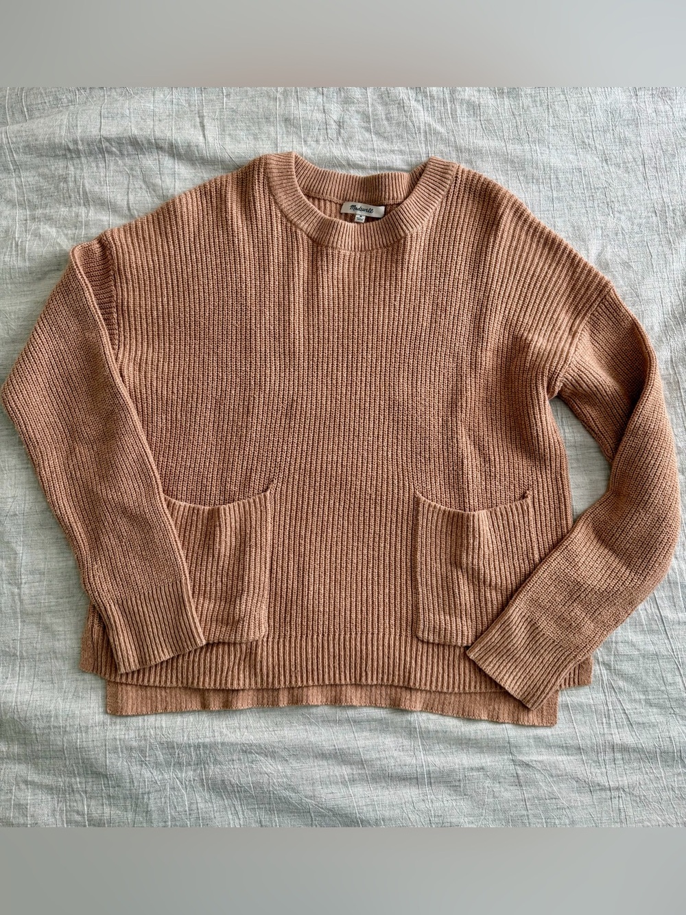 Madewell Pocket Ribbed Crewneck Sweater